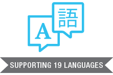 Supporting 19 Languages
