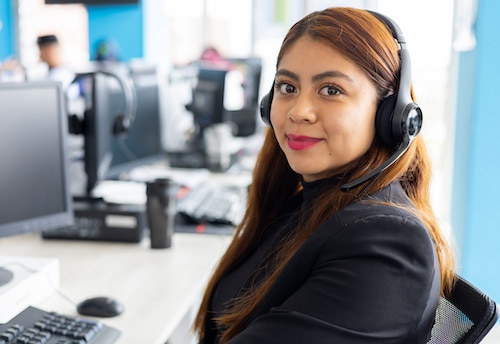 a call center agent in mexico