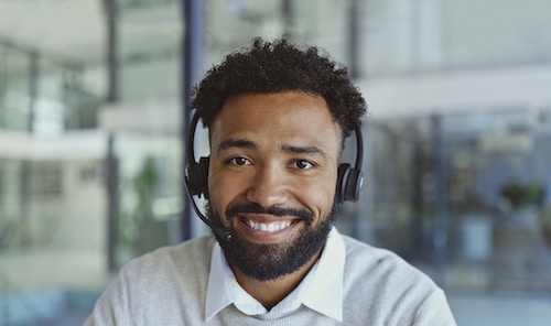 a south african call center agent