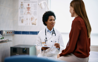 doctor talking to a patient