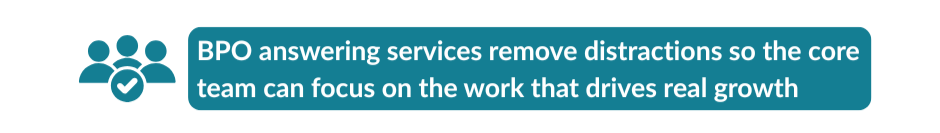 Answering services remove distractions