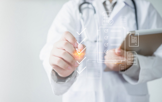 Doctor check list with technology